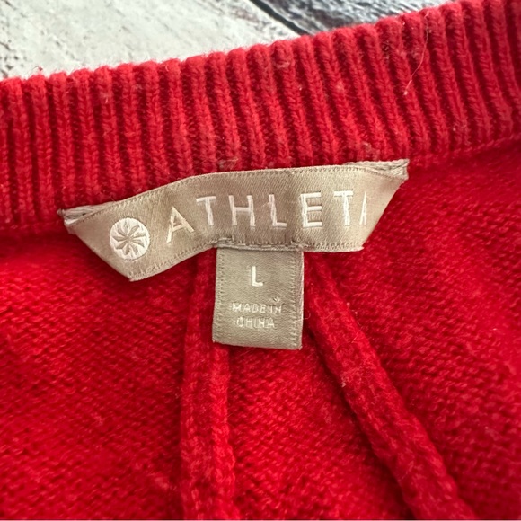 Athleta Wool/Cashmere Red Oversized Sweater - Picture 6 of 9